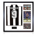 Alan Shearer Signed Retro Newcastle United Shirt Elite Frame