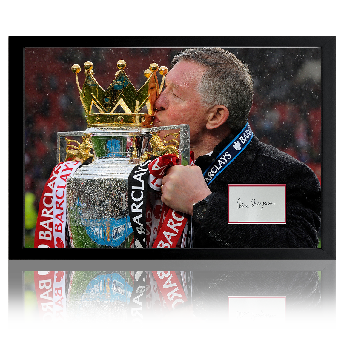 Alex Ferguson Signed Manchester United Iconic Frame (AFTAL Authentication)