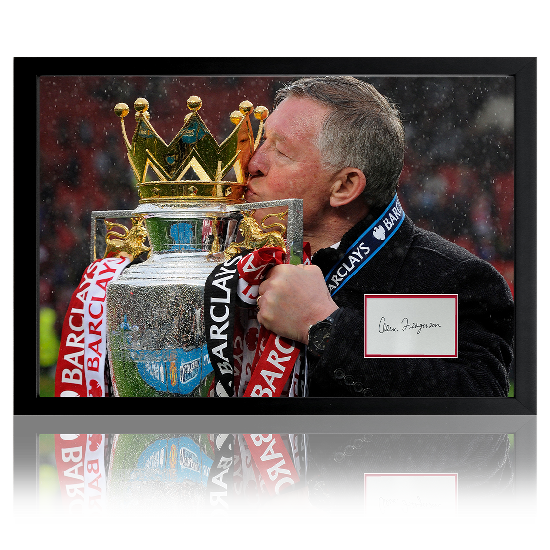 Alex Ferguson Signed Manchester United Iconic Frame (AFTAL Authentication)