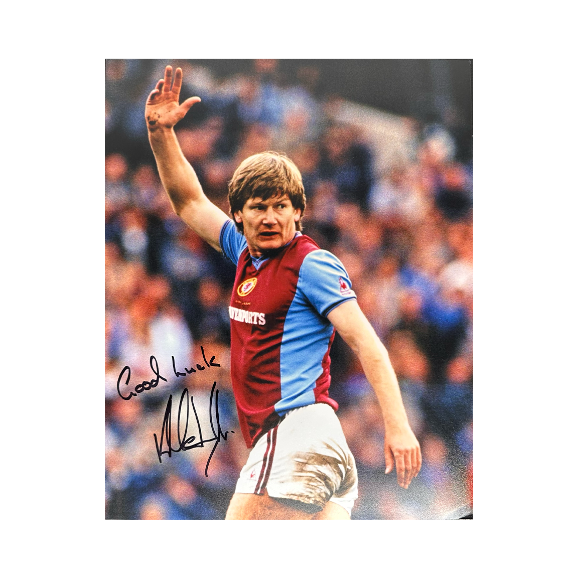 Ken McNaught Signed Aston Villa 10x8 #1