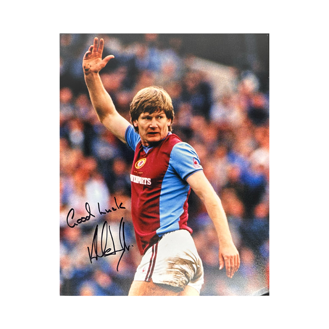 Ken McNaught Signed Aston Villa 10x8 #1