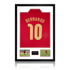 Bernardo Silva Signed Portugal Shirt Premium Frame