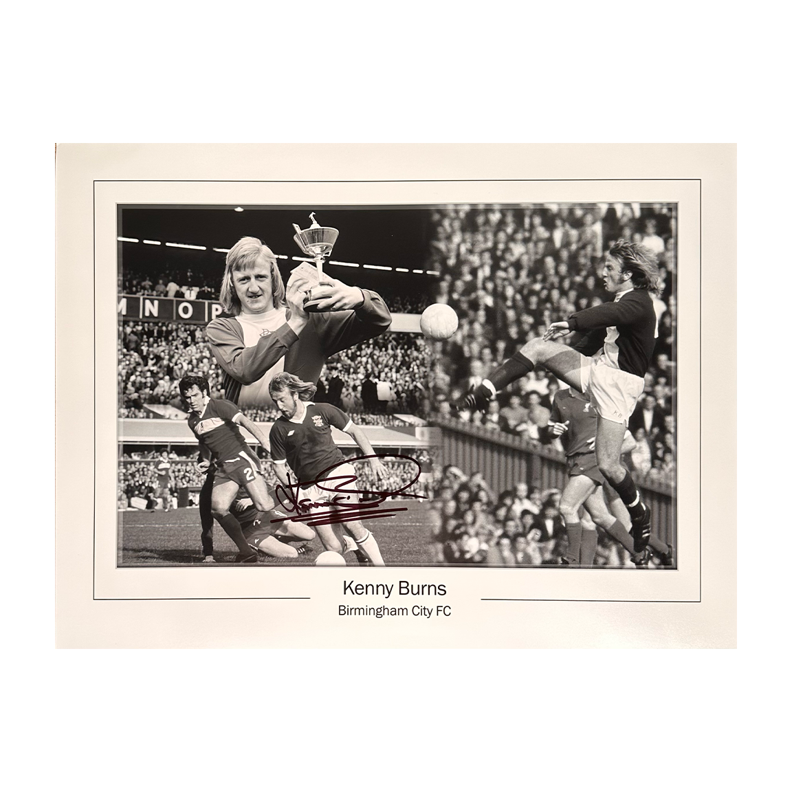 Kenny Burns Signed Birmingham City 16x12