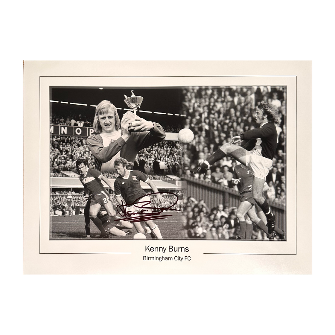 Kenny Burns Signed Birmingham City 16x12