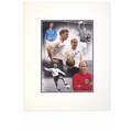 Bobby and Jack Charlton (England) Signed Mount