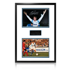 Chris Waddle Signed Olympique de Marseille Iconic Frame