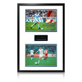 Chris Waddle Signed Olympique de Marseille Iconic Frame