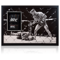 Conor McGregor vs Aldo Signed UFC Mitt Iconic Frame