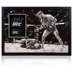Conor McGregor vs Aldo Signed UFC Mitt Iconic Frame