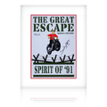 Dave Bassett Signed Great Escape 91 Poster Deluxe Mount