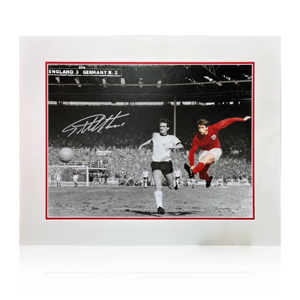 Geoff Hurst Signed England Mount
