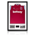 Geoff Hurst Signed West Ham Shirt Premium Frame