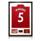 Harry Maguire Signed Manchester United Shirt Display