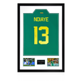 Iliman Ndiaye Signed Senegal Shirt Premium Frame