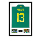 Iliman Ndiaye Signed Senegal Shirt Premium Frame