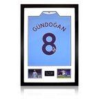 Ilkay Gundogan Signed 20/21 Manchester City Shirt Premium Frame