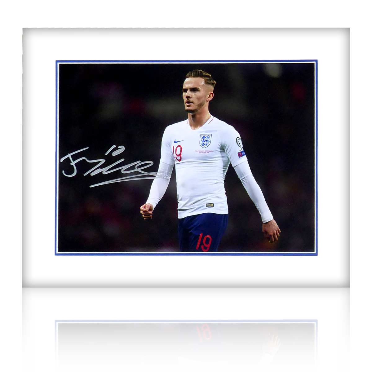 James Maddison Signed England Mount