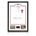 Jason Robinson Signed England Rugby Shirt Premium Frame