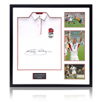 Jason Robinson Signed England Rugby Shirt Elite Frame