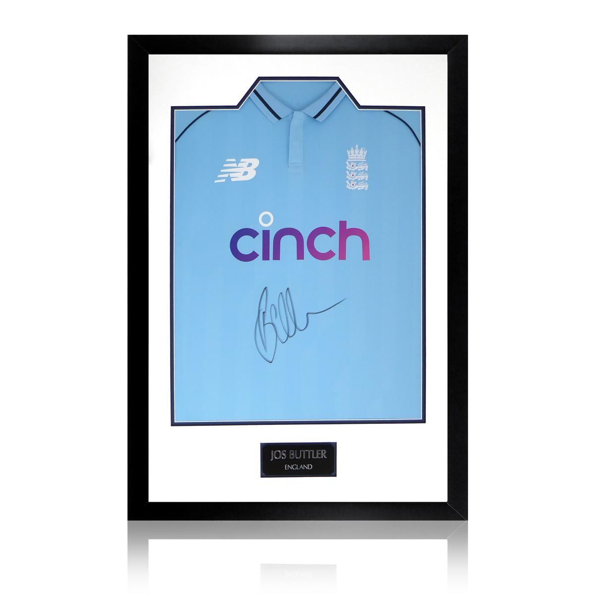 Jos Buttler One Day Signed England Shirt Premium Frame