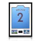 Kyle Walker Signed 20/21 Manchester City Shirt Premium Frame
