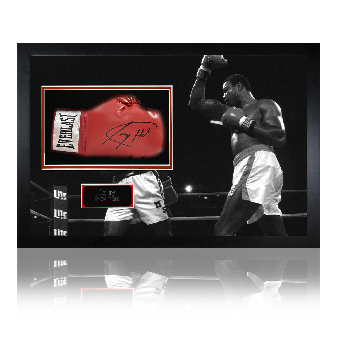 Larry Holmes Signed Everlast Glove Iconic Frame