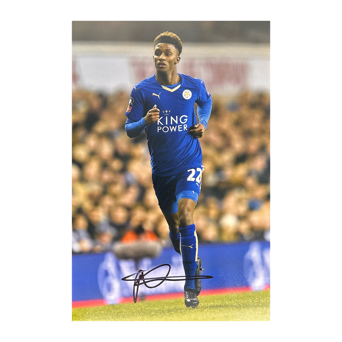 Demarai Gray Signed Leicester City 12x8