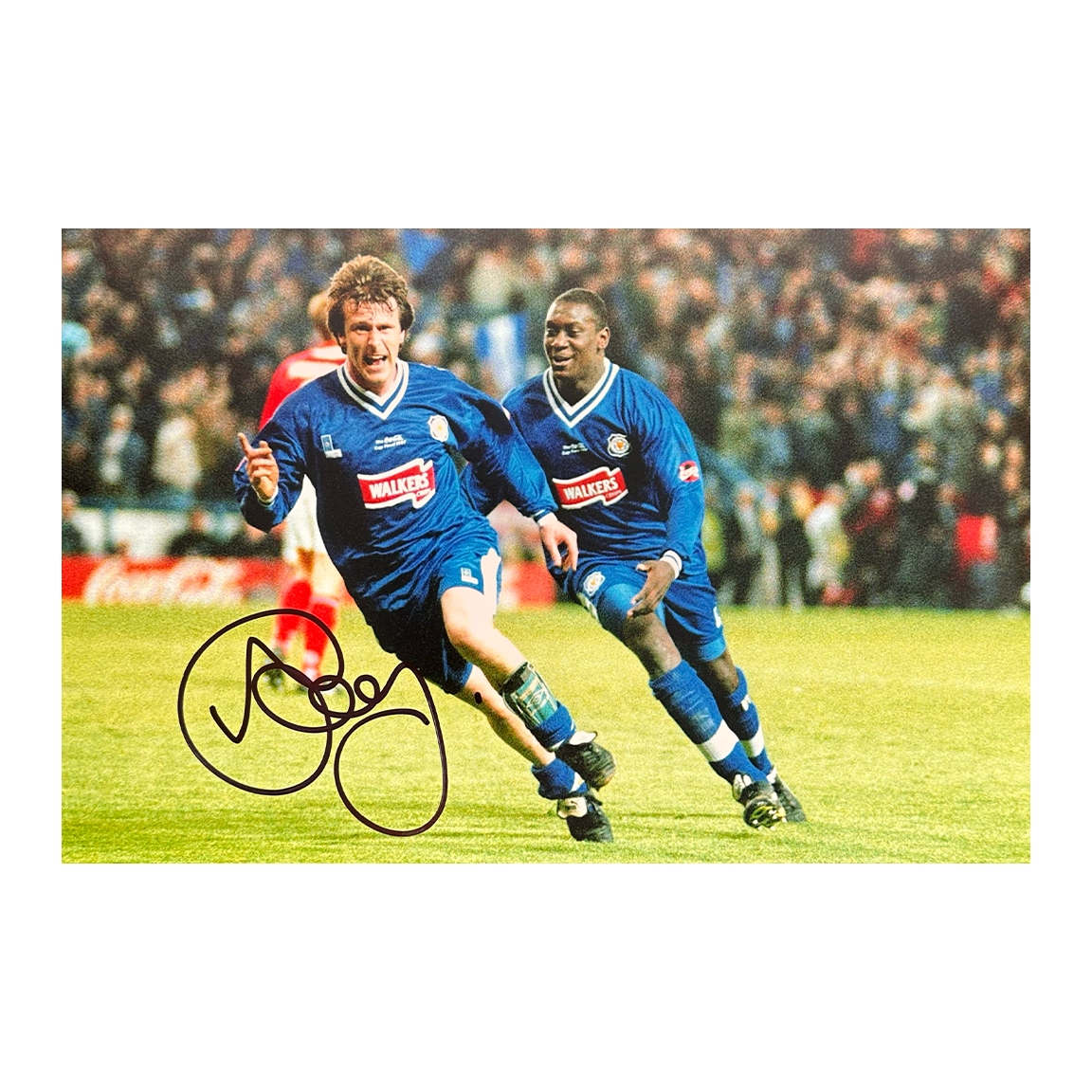 Steve Claridge Signed Leicester City 12x8 #2