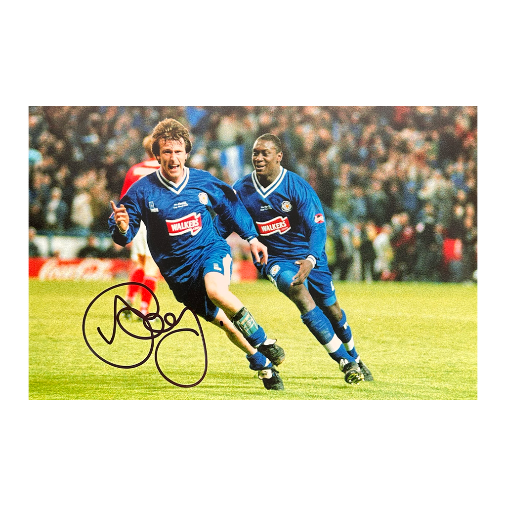 Steve Claridge Signed Leicester City 12x8 1 The Fan Cave Memorabilia