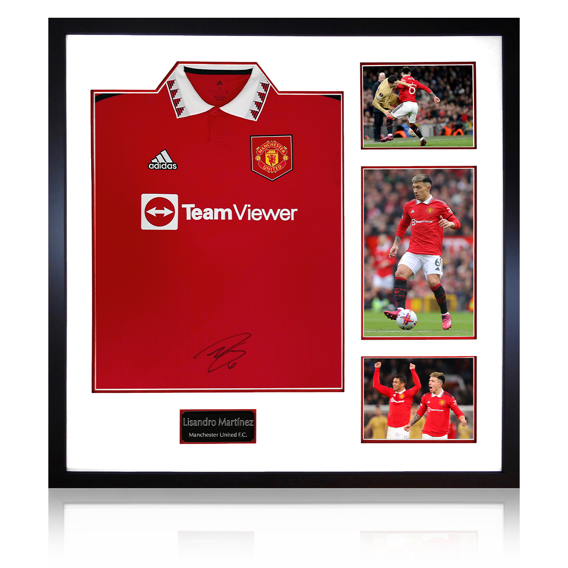 Lisandro Martínez Front Signed Manchester United Elite Frame