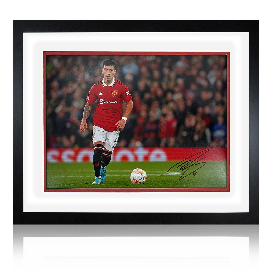 Lisandro Martínez Signed Manchester United Deluxe Mount Frame