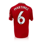 Lisandro Martínez Back Signed Manchester United Shirt