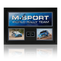 M-Sport World Rally Team Multi Signed Banner Display