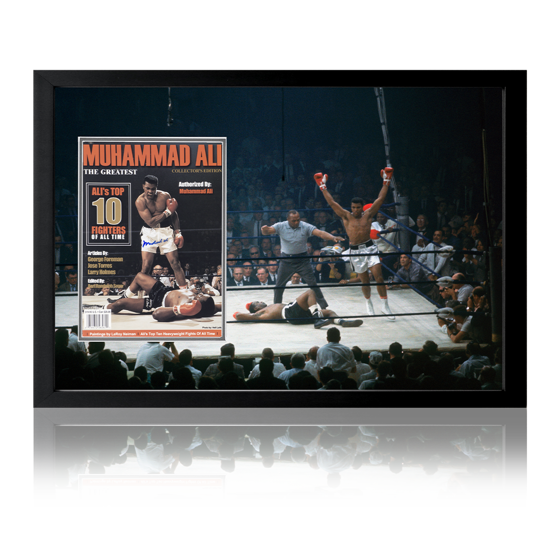 Muhammad Ali Signed Muhammad Ali The Greatest Magazine Display The