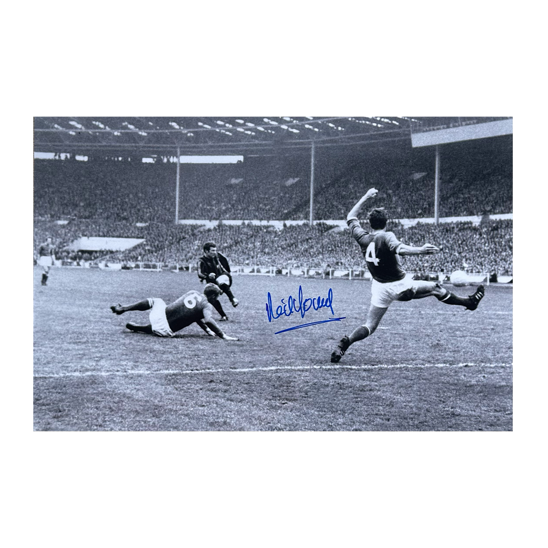 Neil Young Signed Manchester City 16x12 #3