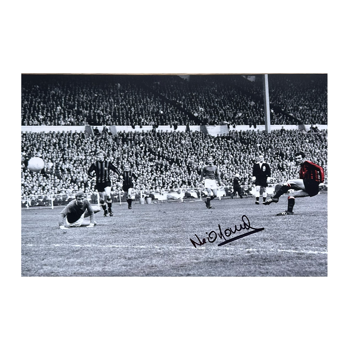 Neil Young Signed Manchester City 16x12 #2