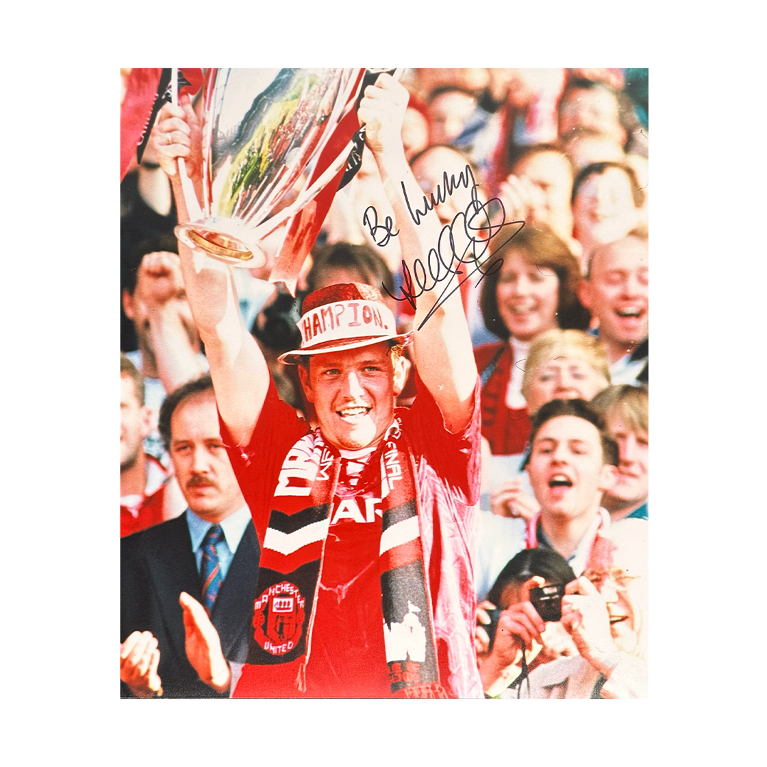 Lee Sharpe Signed Manchester United 12x10 #5