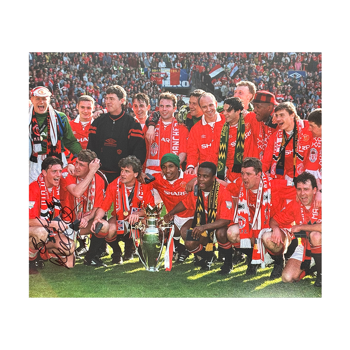 Lee Sharpe Signed Manchester United 12x10 #3
