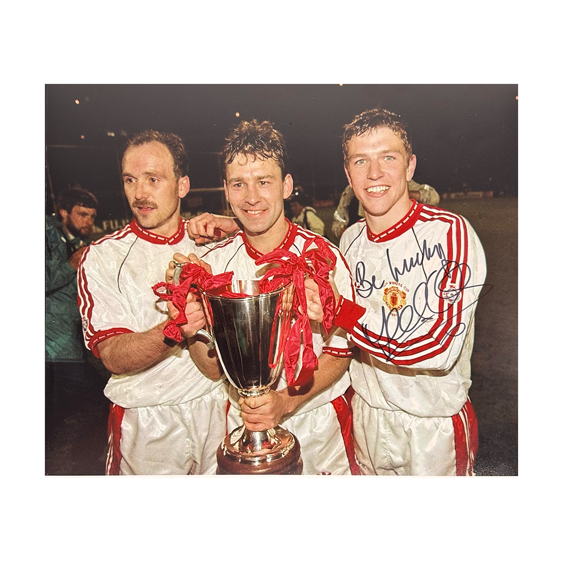 Lee Sharpe Signed Manchester United 12x10 #4