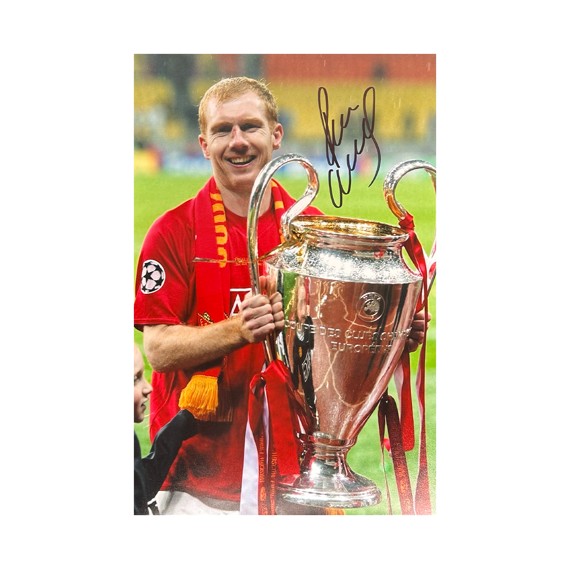 Paul Scholes Signed Manchester United 12x8