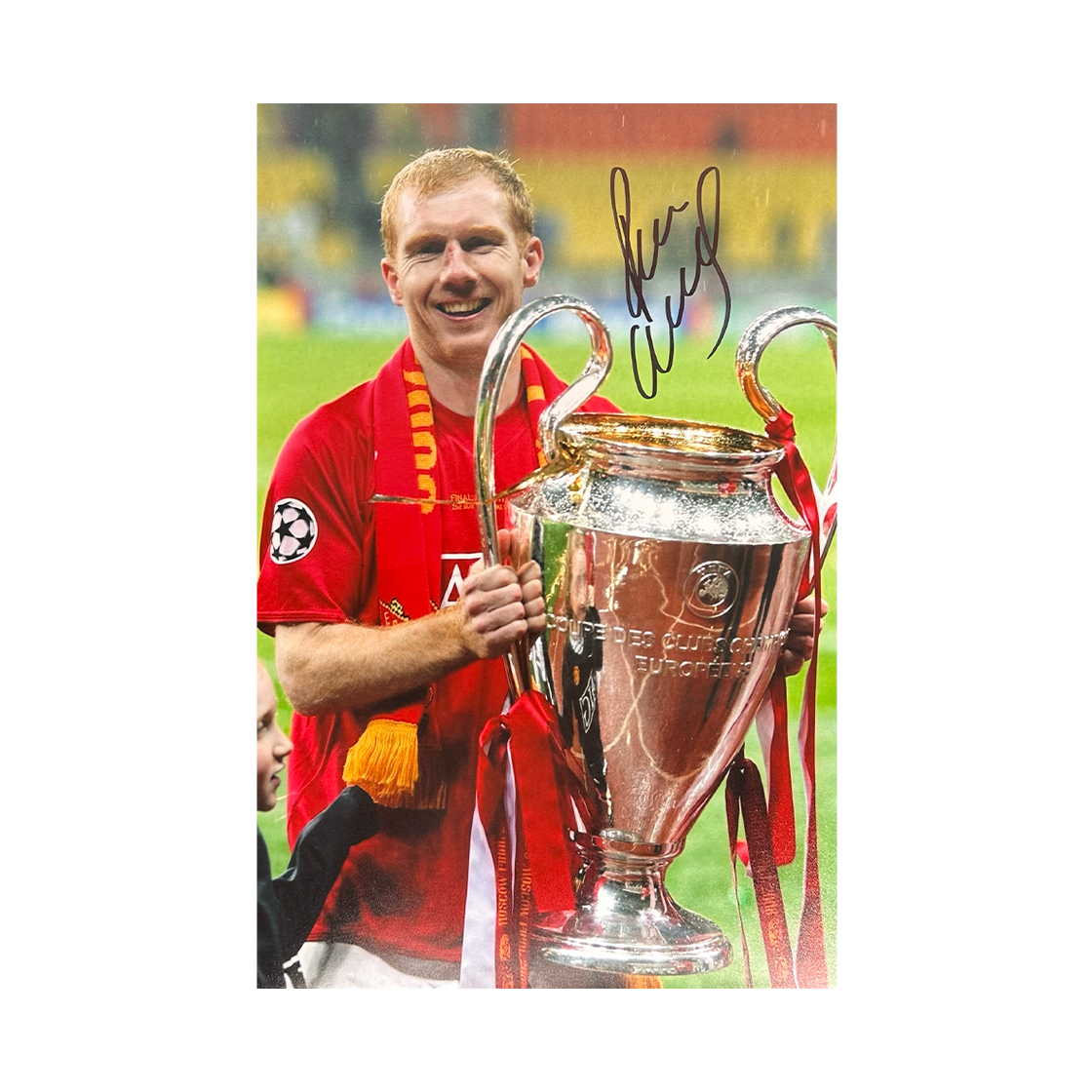 Paul Scholes Signed Manchester United 12x8