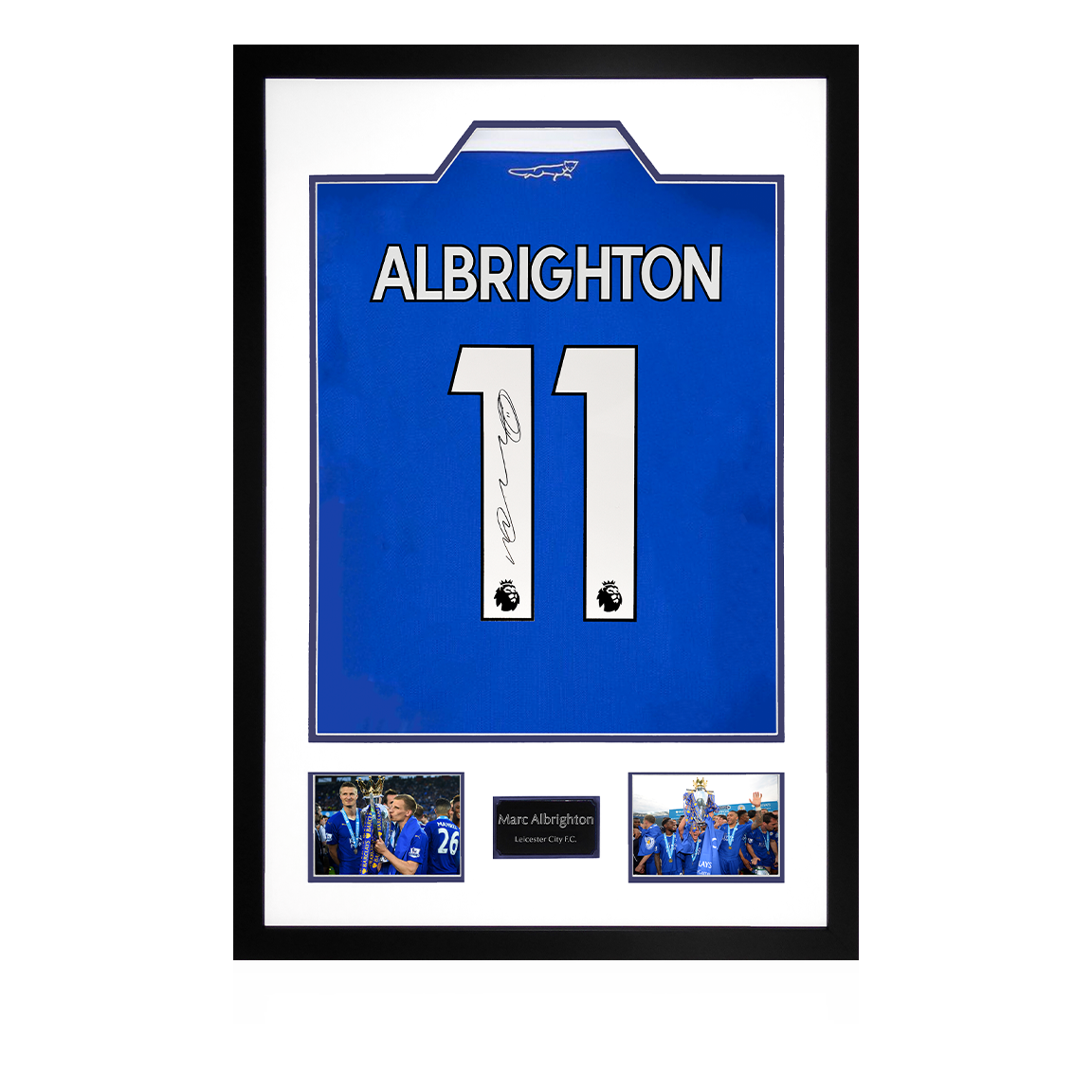 Marc Albrighton Signed Leicester City Premium Frame
