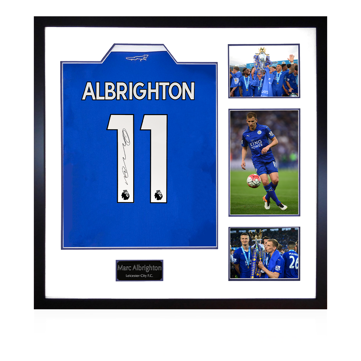 Marc Albrighton Signed Leicester City Elite Frame