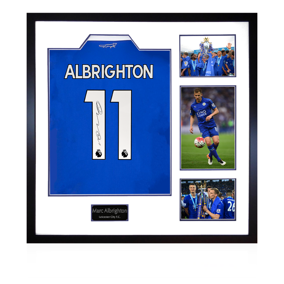 Marc Albrighton Signed Leicester City Elite Frame