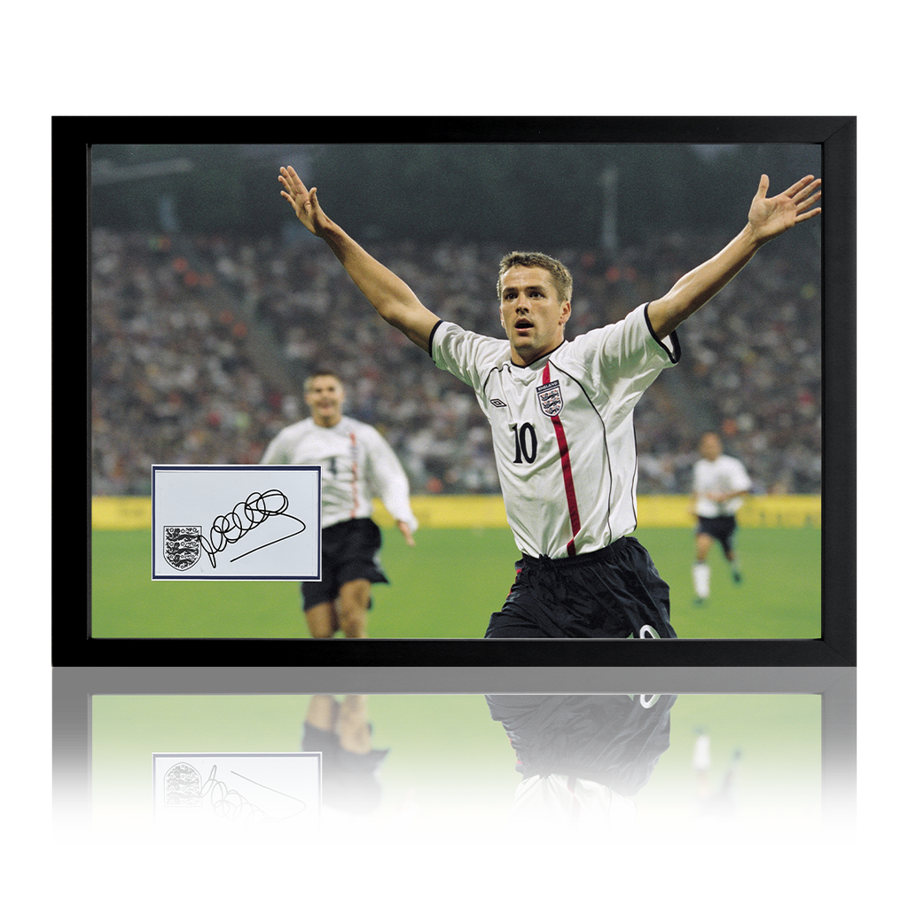 Michael Owen Signed England Iconic Frame