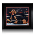 Mike Tyson Signed 20x16 Deluxe Mount Frame