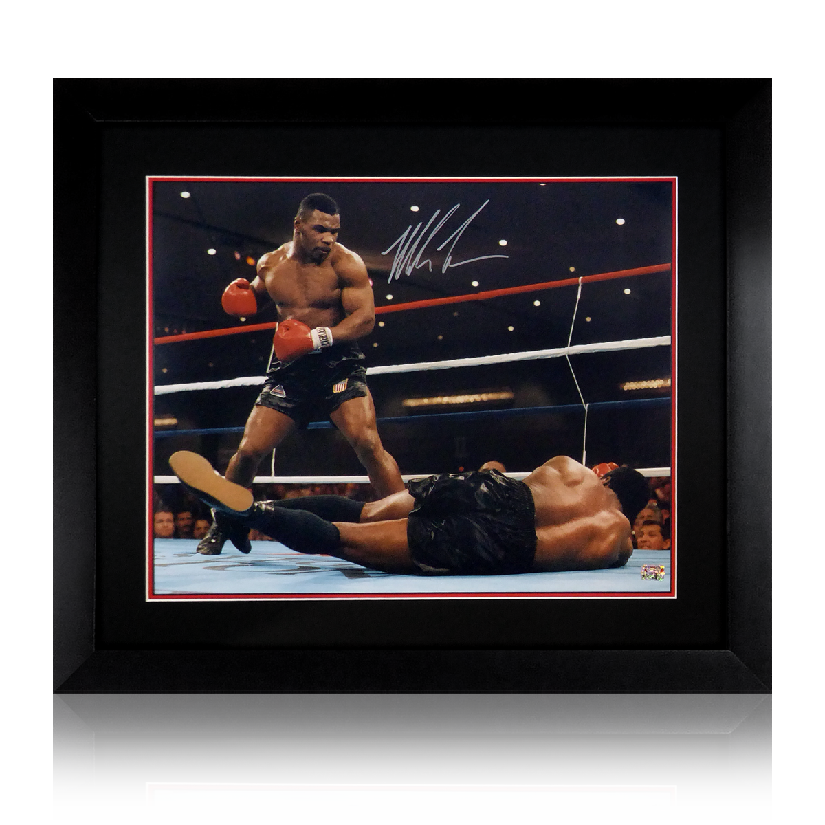 Mike Tyson Signed 20x16 Deluxe Mount Frame