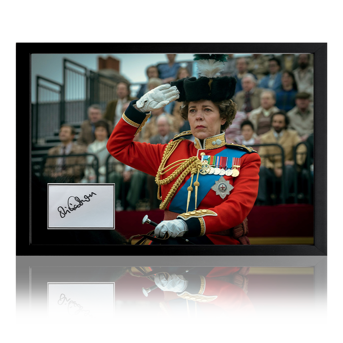 Olivia Colman Signed The Crown Iconic Frame