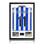 Paolo Di Canio Signed Sheffield Wednesday 1998 Home Shirt Premium Frame