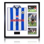 Paolo Di Canio Signed Sheffield Wednesday 1998 Home Shirt Elite Frame